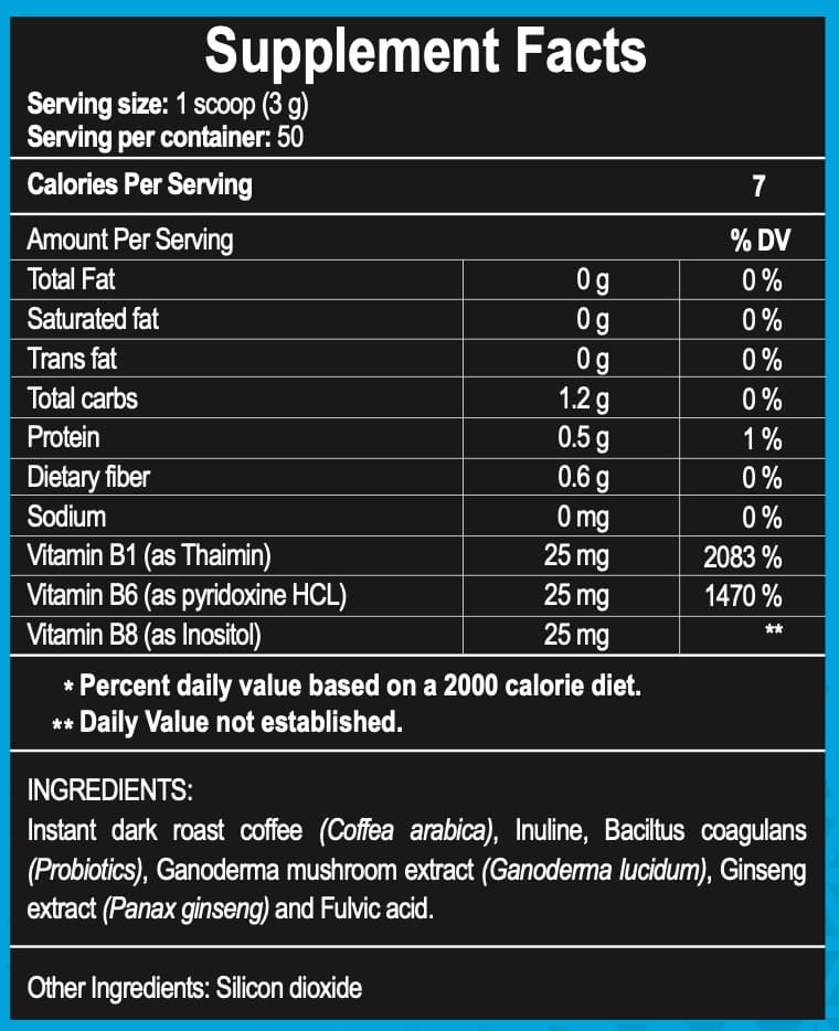 VITAHEALTH V-NEUROKAFE_SUPPLEMENT_FACTS